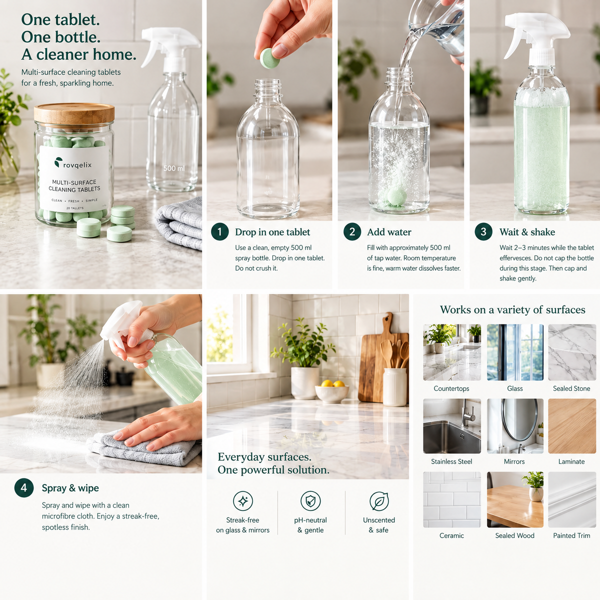 Multi-Surface Cleaning Tablets
