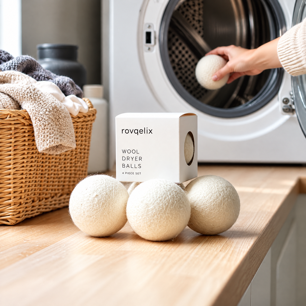 Wool Dryer Balls, Set of 4